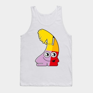 funny Cute cartoon the hat Tank Top